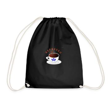 Espresso #1 - Drawstring Bag - black - Front
