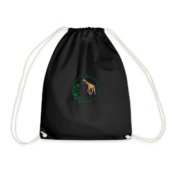Girafe - Sac de sport léger - noir - Devant