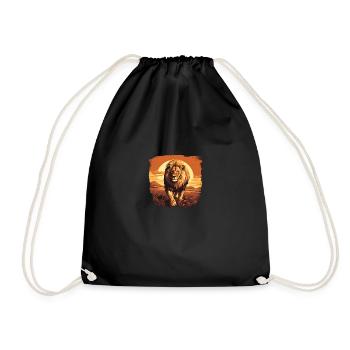Le Roi, le Lion - Sac de sport léger - noir - Devant