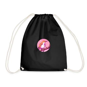 Spring Awakening Bird - Drawstring Bag - black - Front