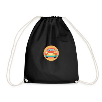 Sunbeam Car - Drawstring Bag - black - Front