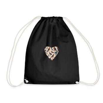 Hearty variety of birds - Drawstring Bag - black - Front