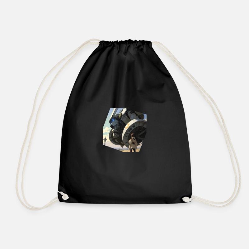 Manga Giant robot - Sac de sport léger - noir
