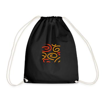 Spiral - Drawstring Bag - black - Front
