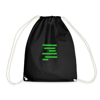 Green Paint Bars - Drawstring Bag - black - Front