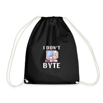 I Don’t Byte informaticien programmeur IT Funny - Sac de sport léger - noir - Devant