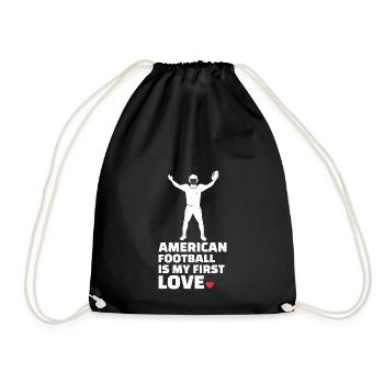 J’adore le football américain élégant - Sac de sport léger - noir - Devant
