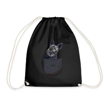 Chien Scottie Cadeau Sac Chest Terrier Écossais - Sac de sport léger - noir - Devant