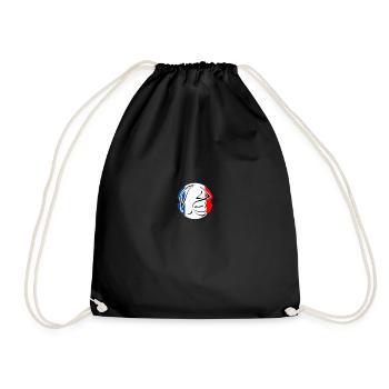 pompier logo - Sac de sport léger - noir - Devant