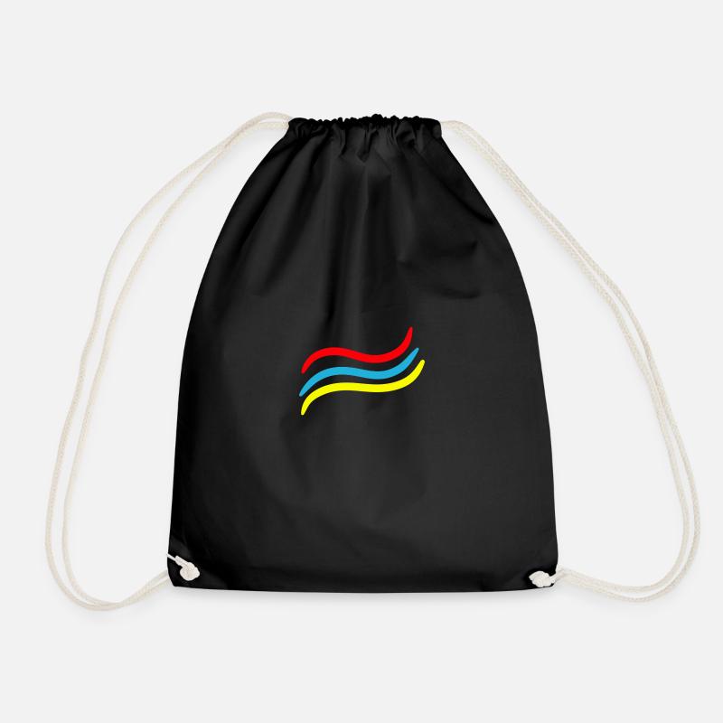 Rayures - Sac de sport léger - noir