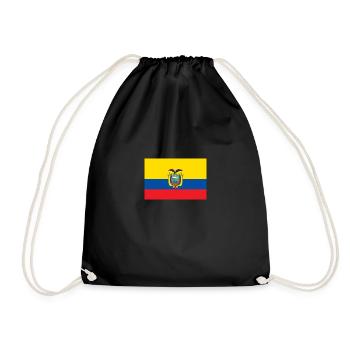 Drapeau national de l Équateur - Sac de sport léger - noir - Devant