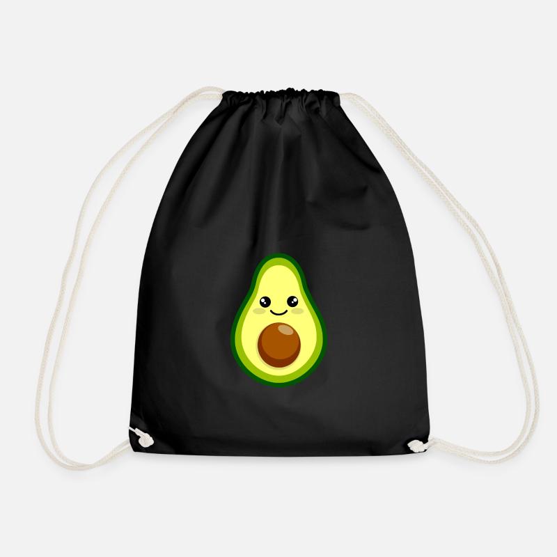 Avocado - Turnbeutel - Schwarz