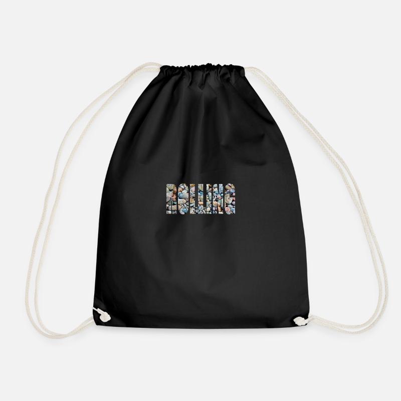 rolling 1 - Drawstring Bag - black
