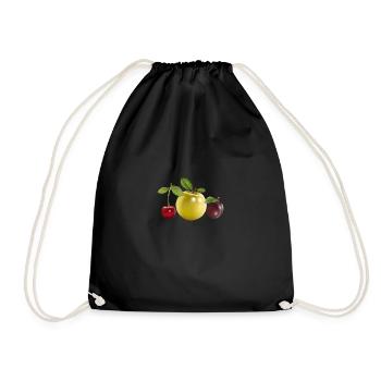 fruit - Drawstring Bag - black - Front