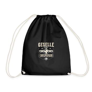 Azubi Erfolg - Geselle 2025 Design - Turnbeutel - Schwarz - Vorne