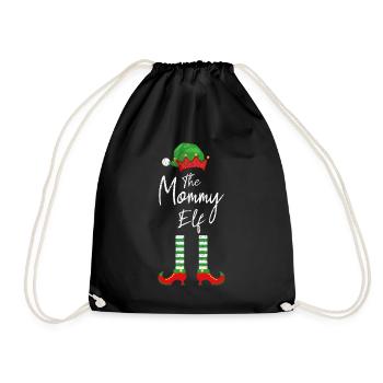 The mommy Elf - Die Elfen Mutter - Turnbeutel - Schwarz - Vorne