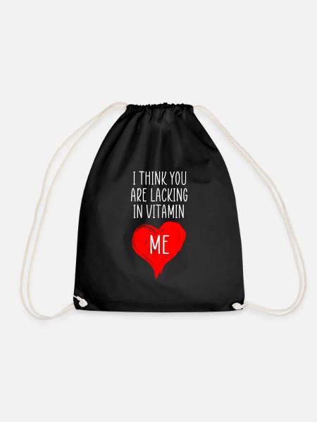 vitamin me funny quote - Drawstring Bag - black