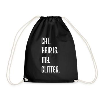Persian Cat Black Animal Animal Love Happy - Drawstring Bag - black - Front
