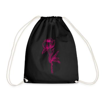 Florist Flower Plant Nature Gardener - Drawstring Bag - black - Front