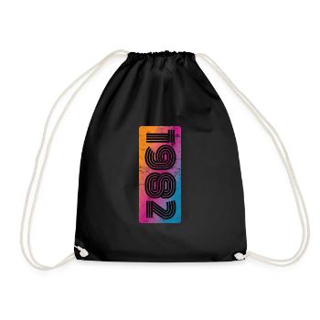 Millésime 1982 - Sac de sport léger - noir - Devant
