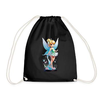 Little Fairy 9 - Drawstring Bag - black - Front