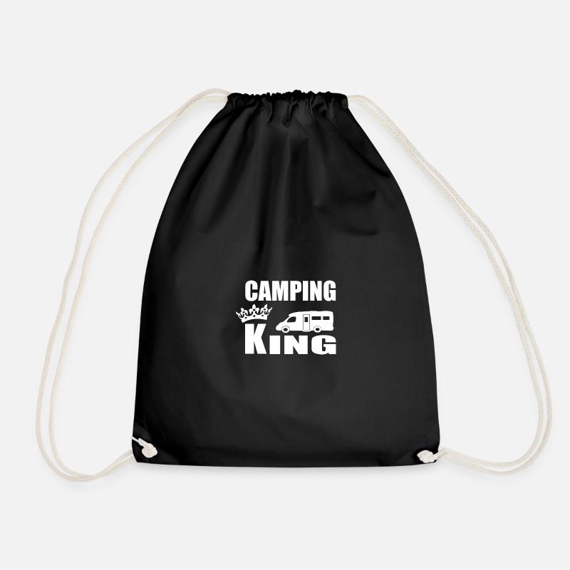 camping - Turnbeutel - Schwarz