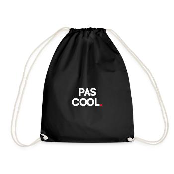 PAS COOL. – Humour Minimaliste Expression - Sac de sport léger - noir - Devant