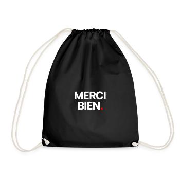 Merci bien - Sac de sport léger - noir - Devant