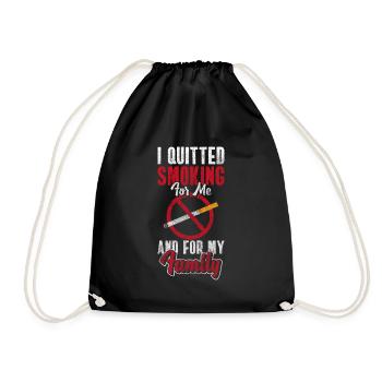 Smoking Smoking Break Consumption - Drawstring Bag - black - Front