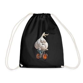 Knoblauch Fahrrad - Turnbeutel - Schwarz - Vorne