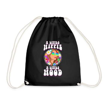 A Little Hippie A Little Hood - Drawstring Bag - black - Front