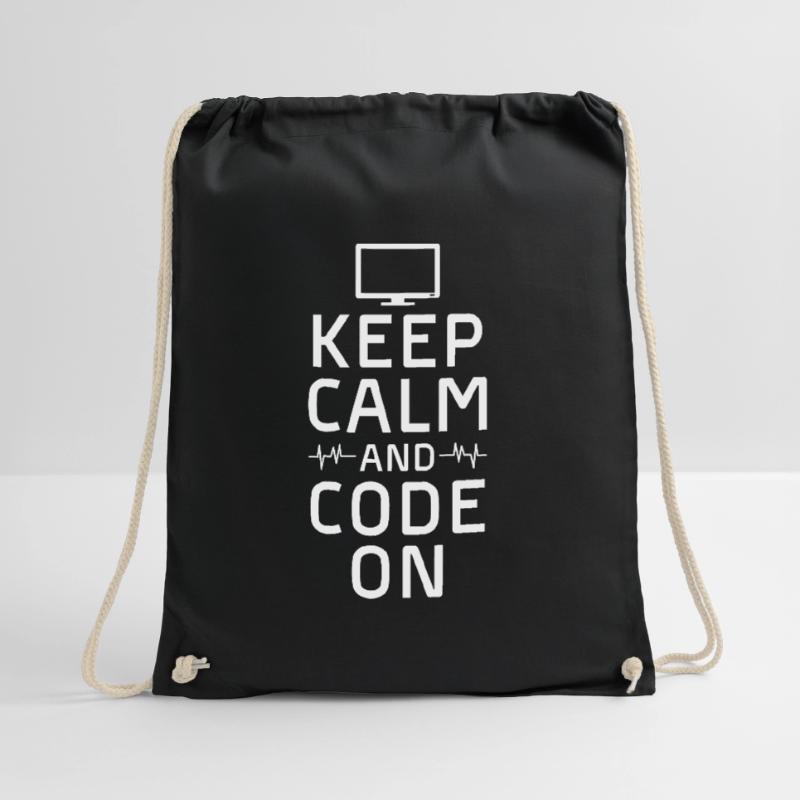 garder son calme et coder sur Design pour un codage Sac de sport léger