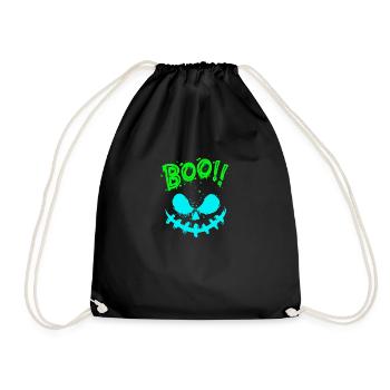 Halloween Scary Face, Boo - Sac de sport léger - noir - Devant