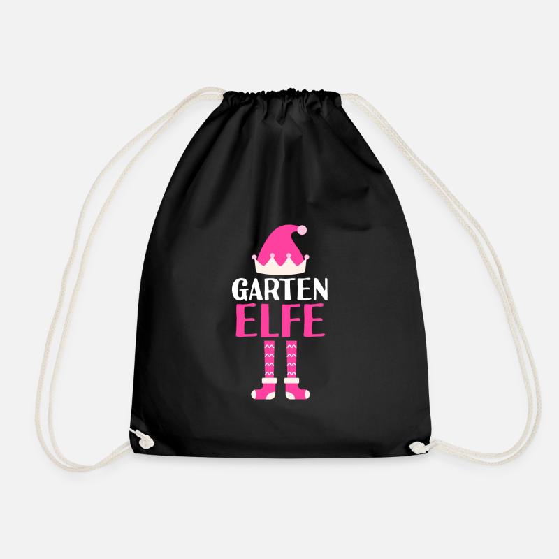 Gärtner Elf Gärtner Geschenk - Turnbeutel - Schwarz