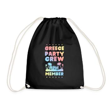 Greece Party Crew - Drawstring Bag - black - Front