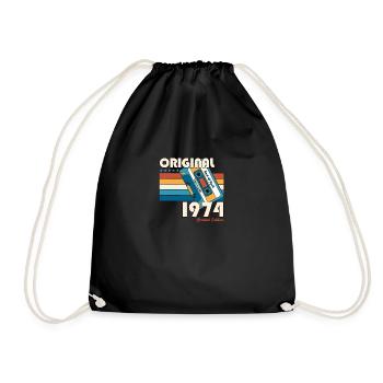 51ème Anniversaire Original Avril Millésime 1974 - Sac de sport léger - noir - Devant