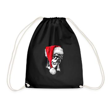 Santa German Hunting Terrier Christmas Wilsigns - Sac de sport léger - noir - Devant