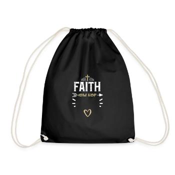 Foi et Hop - Jésus - Sac de sport léger - noir - Devant