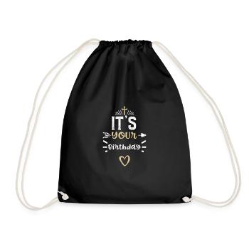 C’est ton anniversaire - Jésus - Sac de sport léger - noir - Devant