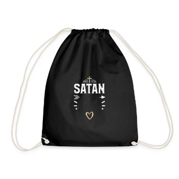 Satan - Jesus - Turnbeutel - Schwarz - Vorne