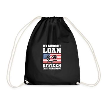 Agent de prêt préféré Cadeau doux et aimant - Sac de sport léger - noir - Devant