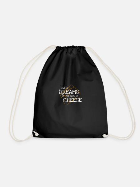 Sweet dreams are made of cheese - Turnbeutel - Schwarz