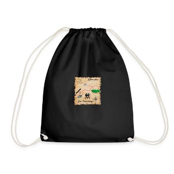 J'peux pas j'ai géocaching - Sac de sport léger - noir - Devant