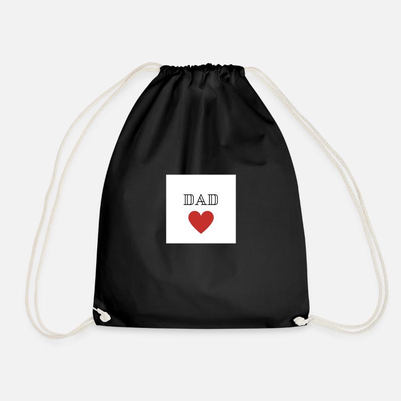 Dad - Drawstring Bag - black
