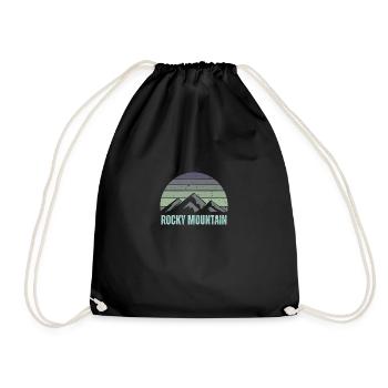 Rocky Mountain - Drawstring Bag - black - Front