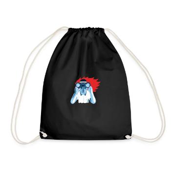 BINOCULARS - Drawstring Bag - black - Front