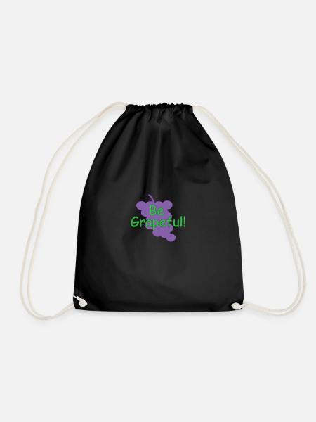 Be Grapeful! - Turnbeutel - Schwarz