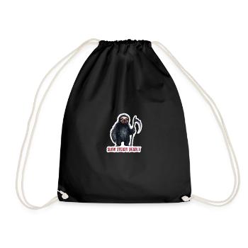 Gothic Fauloth Slow Steady Deadly Art - Drawstring Bag - black - Front