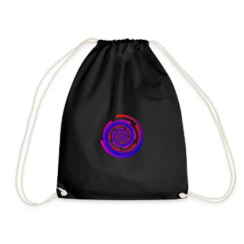 Cercles fous - Sac de sport léger - noir - Devant