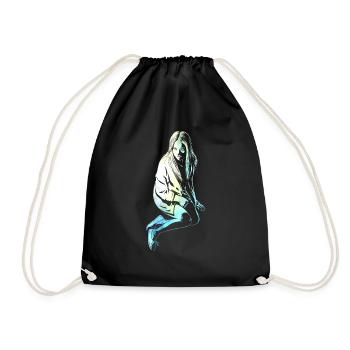 Fille en glace - Sac de sport léger - noir - Devant